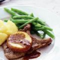Fruitige karbonade met sperzieboontjes