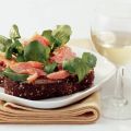 Grove sandwich met zalm en waterkers