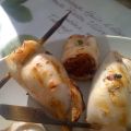 Portugese gevulde en gegrilde pijlinktvisjes
