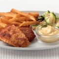 Schnitzel met gegrilde courgette