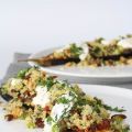 Chermoula aubergine met bulgur en yoghurt
