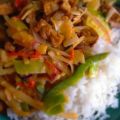 Thaise curry met rijst (vegetarisch)