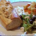 Grieks gevuld stokbrood