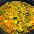 Rode Curry met Sperziebonen en zoete aardappel