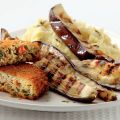 Griekse rondo's met gegrilde aubergine