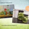 Komkommer zoet zuur, gezoet met honing