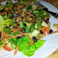 Salade van drie soorten bonen, asperges, wortel[...]