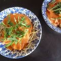 Spaghetti met kip en tomaten-mascarponesaus
