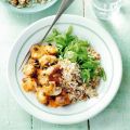 Paddenstoelenstroganoff met rijst