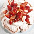 Pink pavlova