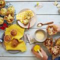 Feta, tomaat en basilicummuffins
