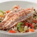 Zeewolf met fruitpeper-risotto