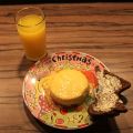 Flan met ham, kaas & stroop